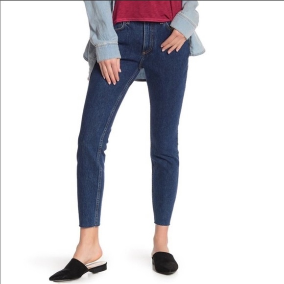 NWT RAG AND BONE high rise raw cut ankle jeans - Picture 2 of 16